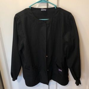 Cherokee black scrub jacket